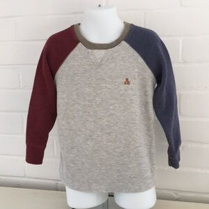 Boys Classic Casual School Gap Colorblock Long Sleeve Long John Shirt Size 4
